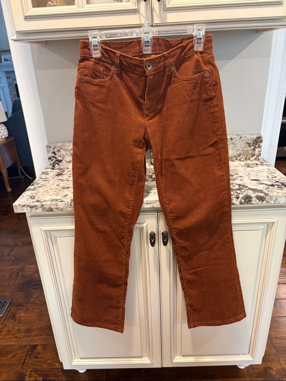 Lands' End Women's bootcut Corduroy Jeans in Rust